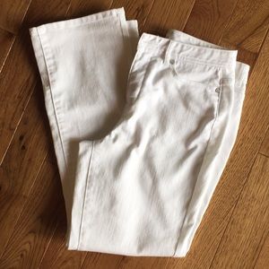 Petite size White jeans.